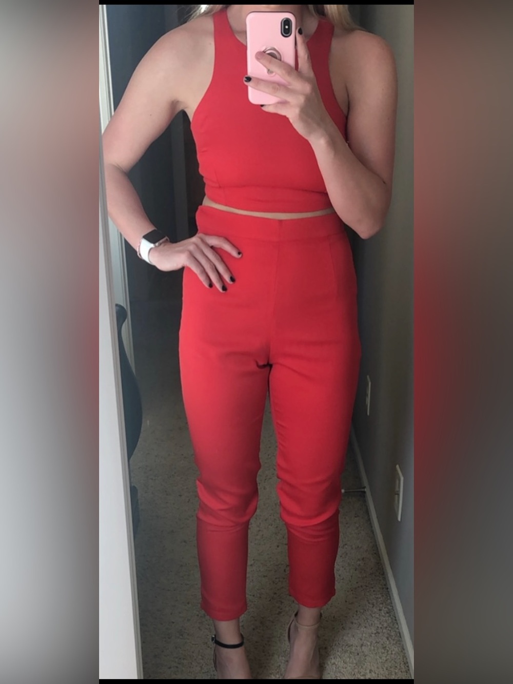 Lulu's Red Two Piece Set